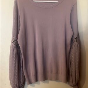 Elegant, mauve  Women's feminine sweater !